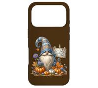 Fall GNOME with Autumn Greetings Sign for Funny Gardener Coque pour iPhone 17 Pro