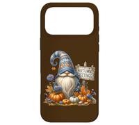 Fall GNOME with Autumn Greetings Sign for Funny Gardener Coque pour iPhone 17 Pro Max