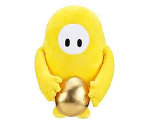 Fall Guys Bean Skin Jaune Original Édition Collector-Peluche Douce Deluxe 30 cm Officielle Jeu vidéo Ultimate Knockout, 2 Personnages de la Saison 2 à Collectionner, 62606