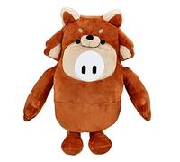 Fall Guys Bean Skin Panda Rouge Édition Collector-Peluche Douce Deluxe 30 cm Officielle Jeu vidéo Ultimate Knockout, 2 Personnages de la Saison 2 à Collectionner, 62604
