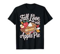 Fall in Love with Apple Pie Autumn Dessert T-Shirt