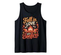 Fall in Love with Bonfires Cozy Vibes Débardeur