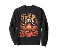 Fall in Love with Bonfires Cozy Vibes Sweatshirt