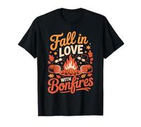 Fall in Love with Bonfires Cozy Vibes T-Shirt