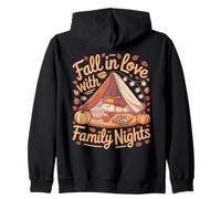 Fall in Love with Family Nights Cozy Autumn Sweat à Capuche