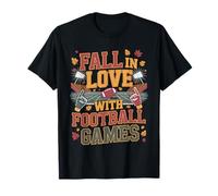 Fall in Love with Football Games Leaf T-Shirt
