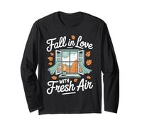 Fall in Love with Fresh Air Autumn Window Leaves Manche Longue