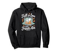 Fall in Love with Fresh Air Autumn Window Leaves Sweat à Capuche