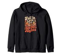 Fall in Love with Game Nights Autumn Board Game Vibes Sweat à Capuche
