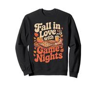 Fall in Love with Game Nights Autumn Board Game Vibes Sweatshirt