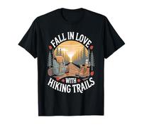 Fall in Love with Hiking Trails Forest Sunset T-Shirt