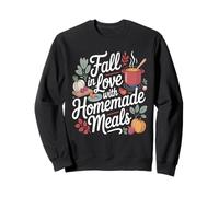 Fall in Love with Homemade Meals Autumn Kitchen Sweatshirt
