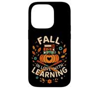 Fall in Love with Learning Book Autumn Pumkins and Teachers Coque pour iPhone 14 Pro