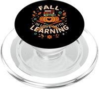 Fall in Love with Learning Book Autumn Pumkins and Teachers PopSockets PopGrip pour MagSafe