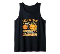 Fall in Love with Learning Cute Autumn Teacher Débardeur
