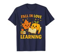 Fall in Love with Learning Cute Autumn Teacher T-Shirt
