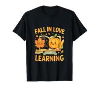 Fall in Love with Learning Cute Autumn Teacher T-Shirt