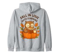 Fall in Love with Learning Cute Owl Autumn Design Sweat à Capuche