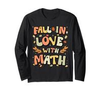 Fall in Love with Math Thanksgiving Teacher Autumn Math Manche Longue