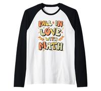 Fall in Love with Math Thanksgiving Teacher Autumn Math Manche Raglan