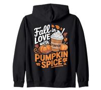 Fall in Love with Pumpkin Spice Cozy Sweat à Capuche