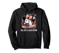 Fall Into a Good Book Ghost Reading Lovers Books and Coffee Sweat à Capuche