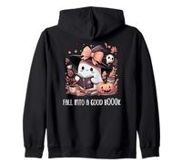 Fall Into a Good Book Ghost Reading Lovers Books and Coffee Sweat à Capuche