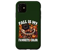 Fall is My Favorite Color for Kitten Mom Cute Autumn Cat Coque pour iPhone 11
