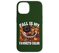 Fall is My Favorite Color for Kitten Mom Cute Autumn Cat Coque pour iPhone 14
