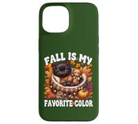 Fall is My Favorite Color for Kitten Mom Cute Autumn Cat Coque pour iPhone 15