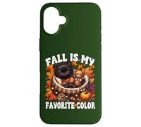 Fall is My Favorite Color for Kitten Mom Cute Autumn Cat Coque pour iPhone 16 Plus