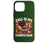 Fall is My Favorite Color for Kitten Mom Cute Autumn Cat Coque pour iPhone 16 Pro Max