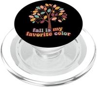 Fall is My Favorite Color Lover Fall Lover Falling Leaves Autumn PopSockets PopGrip pour MagSafe