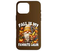Fall is My Favorite Color Thanksgiving GNOME with Fall Vibes Coque pour iPhone 16 Pro Max