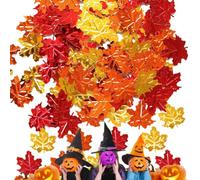 Fall Leaves Confetti - Thanksgiving Aluminum Foil Sequin Scatter for Party