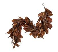 Fall Magnolia Garland, Magnolia Leaves Pine Cones Garland, 6 Ft Fake Porch Ornament, Home Seasonal Decor for Harvest Kitchen Window Wall Classroom Door Fireplace Home Party Weddings Fall