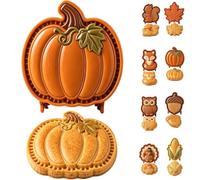 Fall Mini Pie Mold Collection, Reusable Hand Pie Molds with Embossed Shapes | Dough Presser Pocket Pie Maker for Thanksgiving Baking, Mini Pastry Shaper Tool for Home Bakers