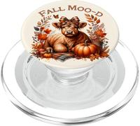 Fall Moo-d Vache des Highlands Saison d'automne Mignon et drôle PopSockets PopGrip pour MagSafe