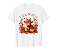 Fall Moo-d Vache des Highlands Saison d'automne Mignon et drôle T-Shirt