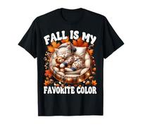 Fall Must Haves for Kitten Lover Fall is My Favorite Color T-Shirt