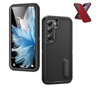 Fall-Proof Full Protection Case for Samsung Galaxy, Full-Body Shockproof Dustproof Cover, Invisible Bracket Anti-Drop Protective Case (Black-B,S23 Plus)