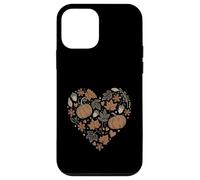 Fall Pumpkin Fall Leaves Acorns Hearts Rustic Fall Autumn Coque pour iPhone 12 Mini