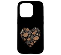 Fall Pumpkin Fall Leaves Acorns Hearts Rustic Fall Autumn Coque pour iPhone 15 Pro
