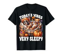 Fall Saying French Bulldog Dog for Frenchie Dad Autumn Sleep T-Shirt