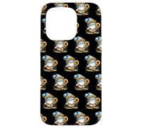 Fall Themed GNOME in Blue Knitted Hat with Autumn Sunflower Coque pour iPhone 15 Pro