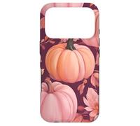 Fall Themed Pink Flower Pumpkin Fall Autumn Leaves Purple Coque pour iPhone 17 Pro