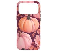 Fall Themed Pink Flower Pumpkin Fall Autumn Leaves Purple Coque pour iPhone 17 Pro Max