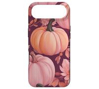 Fall Themed Pink Flower Pumpkin Fall Autumn Leaves Purple Coque pour iPhone Air