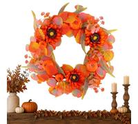 Fall Wreaths for Front Door Autumn Wall Decoration Sunflower Wreath