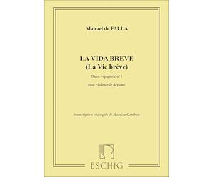 FALLA - Danza Española nº 1 de "La Vida Breve" para Violoncello y Piano (Gendron)